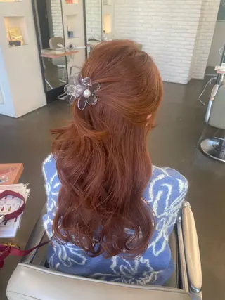 ロング 🍑まき/カット /髪質改善カラー🍑のヘアスタイル