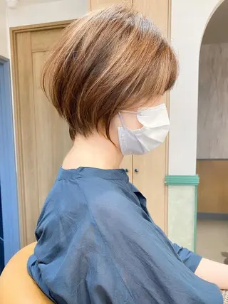 ショート カラー ショート ショートボブ斉藤航人のヘアスタイル
