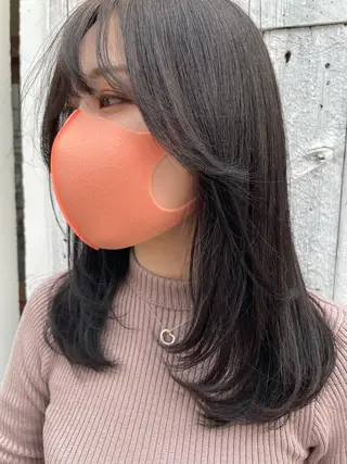 ミディアム カラー 【店長】インナー指名 No.1戸塚優思のヘアスタイル