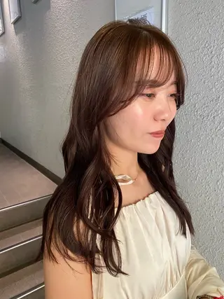 ロング カラー ナチュラルヘア🫧 ナナミのヘアスタイル