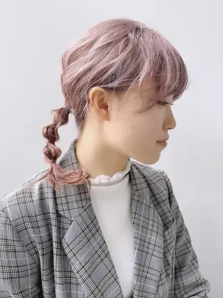 ミディアム パーマ ヘアアレンジ マツエク・マツパ ネイル アイブロウ yelm ［official］のヘアスタイル