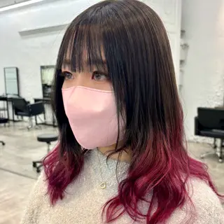 ミディアム カラー ヘアアレンジ ボブ/レイヤー/ 艶髪/HANA💗のヘアスタイル