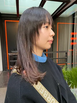 ミディアム Luxe所属・Luxe表参道 髪質改善　奈良のヘアスタイル