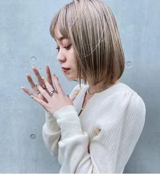 ミディアム カラー ヘアアレンジ 韓国/髪質改善💘 櫻井かれんのヘアスタイル