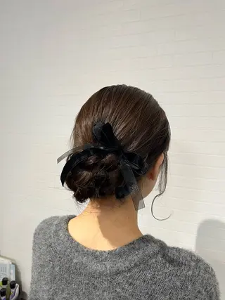 ミディアム ヘアアレンジ 推し活美容師 🩵 Hayashiのヘアスタイル