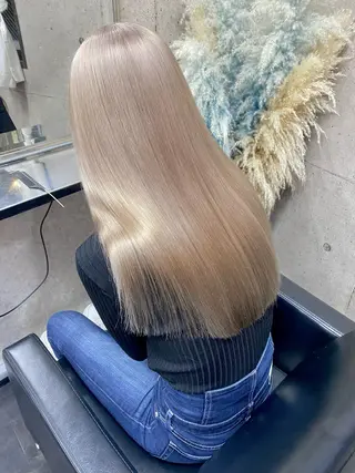 ロング カラー Be:arc【ビアーク】所属・⭕️ダメージレス特化 髪質改善🥇丸山憲人のヘアスタイル