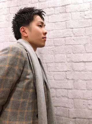 ショート メンズ Chrom Tokyo ne/on所属・トップスタイリスト 山田　パーマ人気◎のヘアスタイル