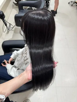 ロング カラー 🧡モテ髪＆透明感 🧡オレンジ🌻🧡のヘアスタイル
