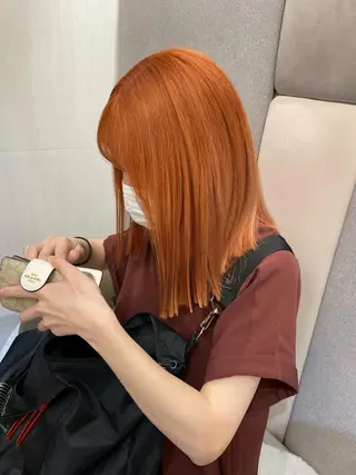 ミディアム カラー ヘアアレンジ 🍃柔らかヘアー田中 瑞希🍃のヘアスタイル