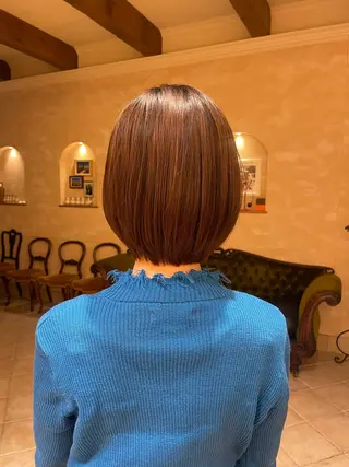 ショート ボブ ホノカのヘアスタイル