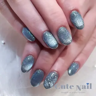 ネイル GO TODAY SHAiRE SALON原宿 Liber所属・️🫧もこ 艶感ネイル🫧のネイルデザイン