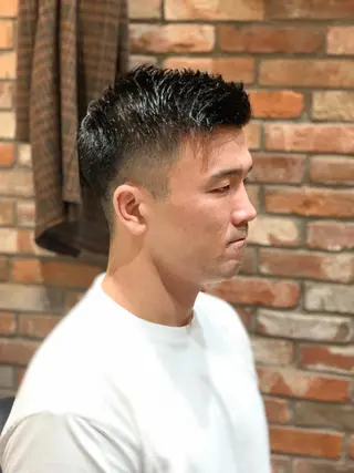 ショート HIROGINZAプレミアムバーバー赤坂店所属・田中 千恩のヘアスタイル