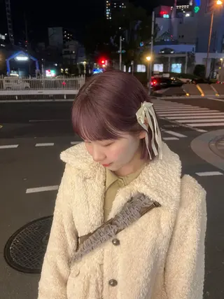 ショート 長田 唯のヘアスタイル