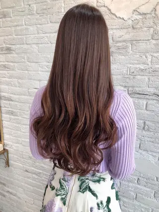 ロング カラー ヘアアレンジ LaNA 佐藤なおのヘアスタイル