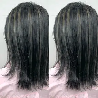 ミディアム ブリーチ無しカラー✨ 美鈴のヘアスタイル