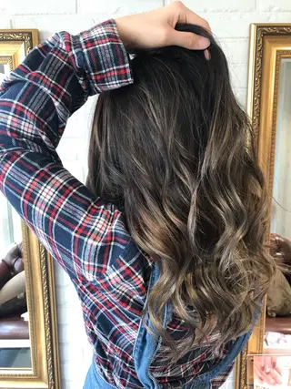 セミロング カラー Renatus店長 金子裕美のヘアスタイル