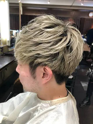 ショート カラー メンズ ✨ショート/ボブ 縮毛矯正✨アキラのヘアスタイル