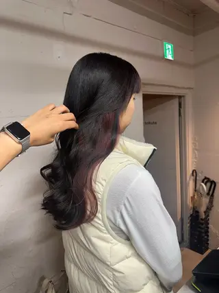 ロング カラー tokute よしかわなお🍒のヘアスタイル