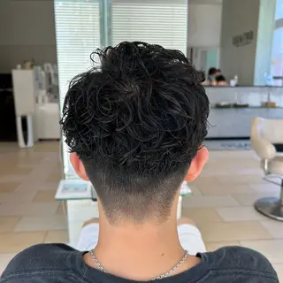 ショート パーマ メンズ 牧 ゆりか𓋈のヘアスタイル