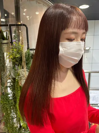 ロング カラー ニュアンスネイル/ ボブ/まちゃこのヘアスタイル