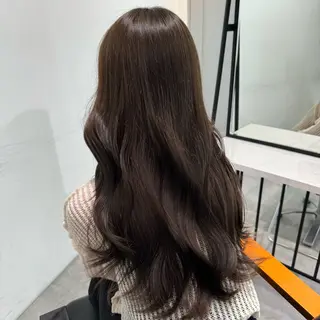 ロング カラー ヘアアレンジ ブリーチなしカラー /ベージュ/安形翔のヘアスタイル