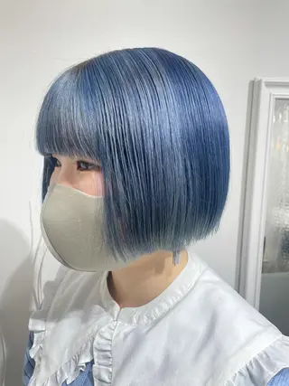 ショート カラー 酸性縮毛矯正 梅田茶屋町 Juriのヘアスタイル