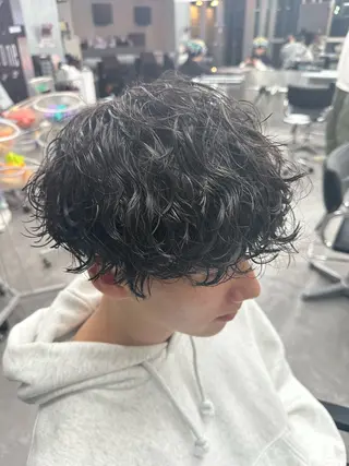 ミディアム 似合わせパーマ🔥 渡邉愛斗のヘアスタイル