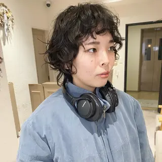 ショート パーマ パーマ特化 フシキサトシのヘアスタイル
