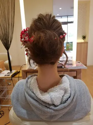 セミロング 髪質改善/ハイライト 小林秀樹のヘアスタイル