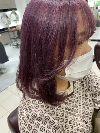 ミディアム カラー 神保 佑斗のヘアスタイル