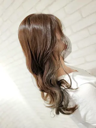 セミロング カラー EARTH 池田　雄太のヘアスタイル