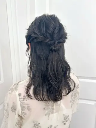 ミディアム ヘアアレンジ Rayreee 原宿・表参道所属・Miu🤍Hair Arrange🎀のヘアスタイル