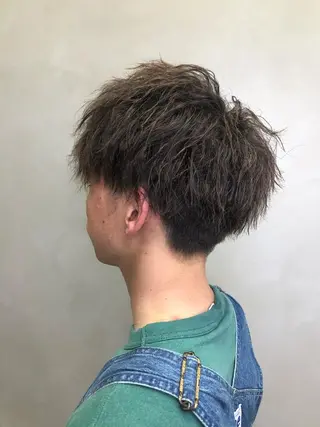 パーマ メンズ エフェクトブリーチ/ 長木雄飛のヘアスタイル