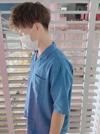 ショート パーマ ヘアアレンジ メンズ メンズZina代表 田端 麗治のヘアスタイル