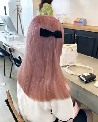 ロング カラー ヘアアレンジ 🎀暖色カラー🎀 ♡yurika♡のヘアスタイル