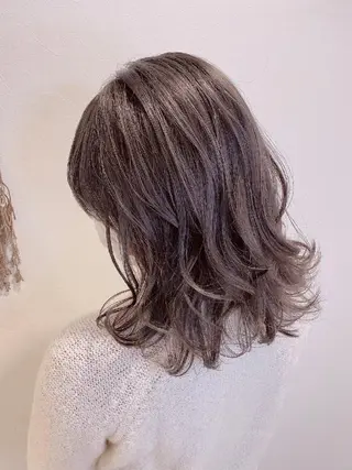 セミロング カラー パーマ MAX BEAUTY GINZA所属・髪質改善🌸美髪矯正 /癖毛🌸山田 隆介のヘアスタイル