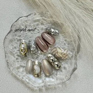 ネイル graph nail【グラフ ネイル】所属・graphnail‪ ‪‪❤︎‬manaのネイルデザイン