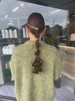 ロング ヘアアレンジ alu所属・マキノ キョウカのヘアスタイル