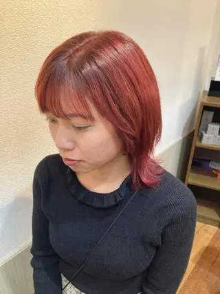 ミディアム MOLLASALON 浅香山店所属・ツジ モモカのヘアスタイル
