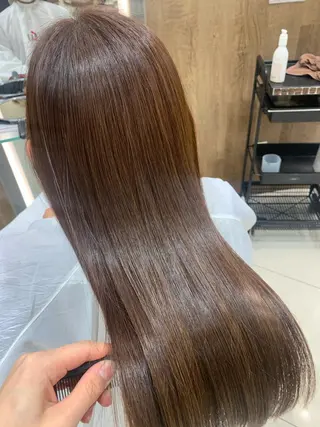 ロング カラー 美髪×縮毛矯正 水上真由美😘のヘアスタイル