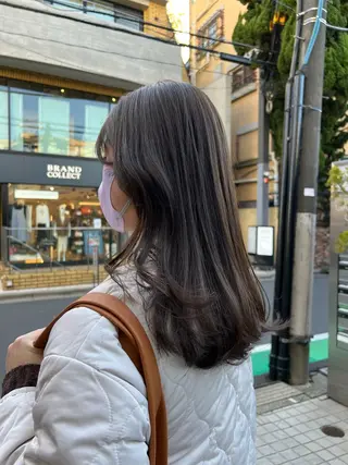 ロング カラー 似合わせヘア🫶🏻 つきいてるみのヘアスタイル