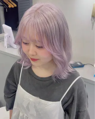ミディアム 🎀ハイトーン特化 konomi🎀のヘアスタイル