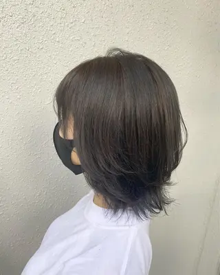 ミディアム カラー 後藤紗英/髪質改善 /オリーブベージュのヘアスタイル