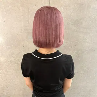 ショート カラー MONIQA sakae所属・hina/ハイトーン /ピンクカラー🎀のヘアスタイル