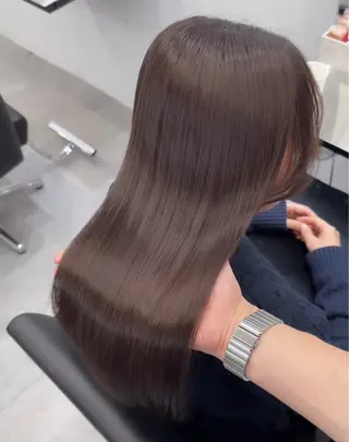 ロング 髪質改善/縮毛矯正 梅田茶屋町/西尾祐作のヘアスタイル