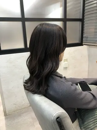 セミロング カラー Clan  博多店所属・Clan Tsuyoshiのヘアスタイル