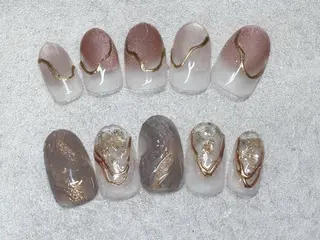 ネイル 認定講師／歴20年 パラジェル　Growのネイルデザイン