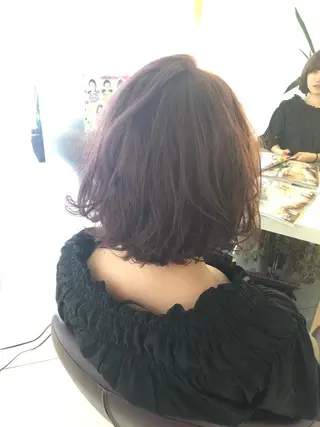 ショート カラー 髪質改善 頭身浴/ 中田のヘアスタイル