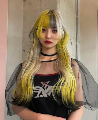 ロング カラー 🐈‍⬛🌙中野 紗知🌙🐈‍⬛のヘアスタイル