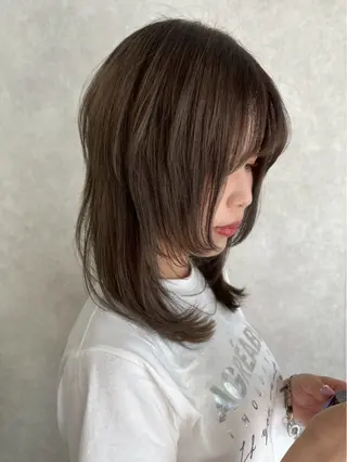ミディアム ate.所属・ate. kaoriのヘアスタイル